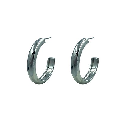 Brinco em Aço Meio Aberto Liso M