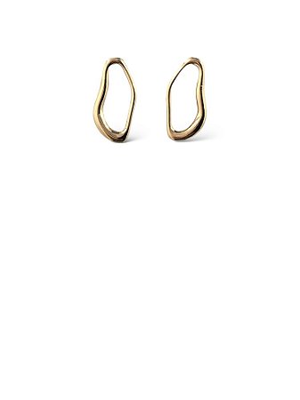 Brinco Folheado 18k Irregular P