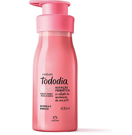 Tododia Creme Sorbet Desodorante Nutrituvo para o corpo Acerola e Hibisco, 400ml