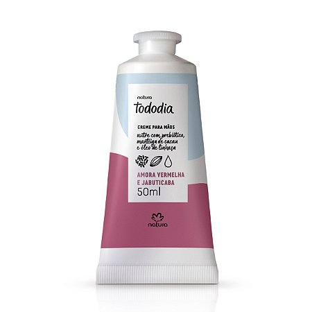 Tododia Creme Nutritivo para as Mãos Amora Vermelha e Jabuticabas, 50ml