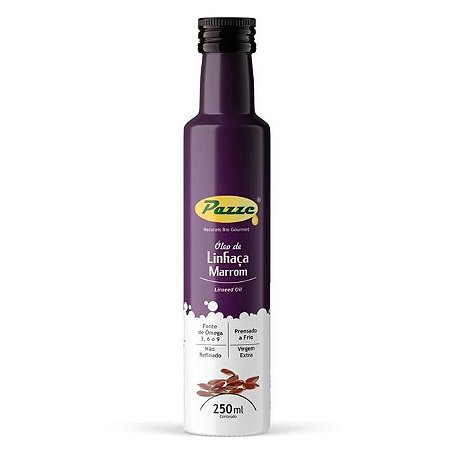 Óleo/ Azeite de linhaça marrom Pazze 250 ml