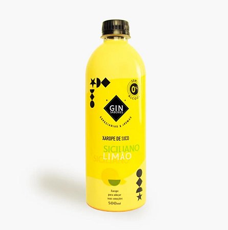 Xarope de suco 500ml Limão siciliano PARA GIN