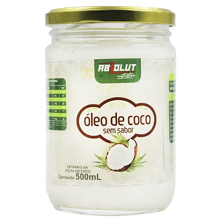 Óleo de coco absolut sem sabor 500ml Copra