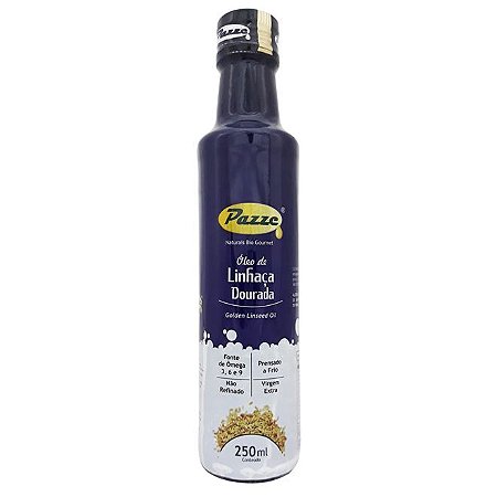 Óleo/ Azeite de linhaça dourada 250ml Pazze