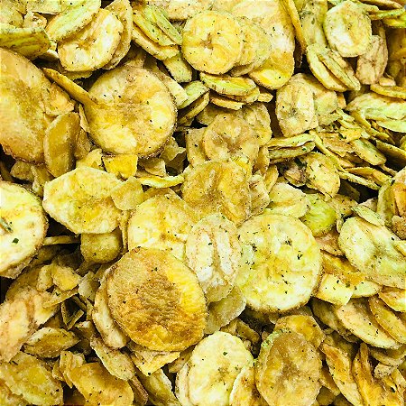 Chips de banana com cebola e sala 100g