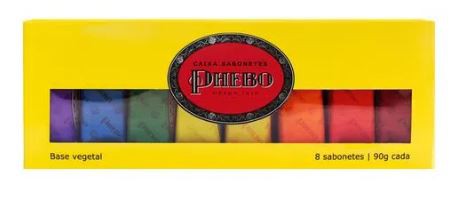 Kit Sabonetes em Barra Phebo Amarelo - 8x90g