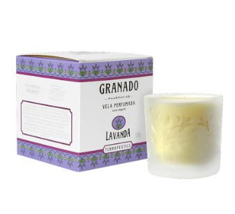 Vela Perfumada Terrapeutics Lavanda Granado - 180g