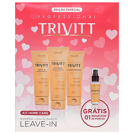 Kit Especial Home Care Trivitt com Leave in - Grátis Reparador de Pontas 30ml
