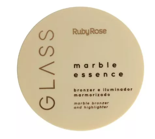 Bronzer e Iluminador Marmorizado Glass Rubyrose