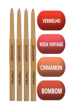 Lápis Delineador Retrátil para Lábios Dia a Dia Mahav