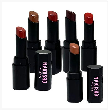 Batom Batom Obsidian Cream Satin Ruby Rose