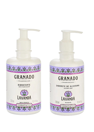Kit Sabonete Líquido Terrapeutics Lavanda 300ml + Hidratante Corporal Terrapeutics Lavanda 300ml