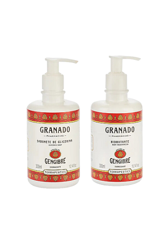 Kit Sabonete Líquido Terrapeutics Gengibre 300ml + Hidratante Corporal Terrapeutics Gengibre 300ml