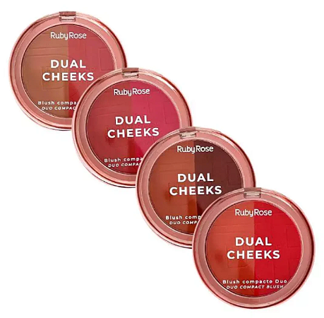 Dual Cheeks Blush Compacto Ruby Rose