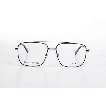 Guess óculos masculino RX metal GU50097