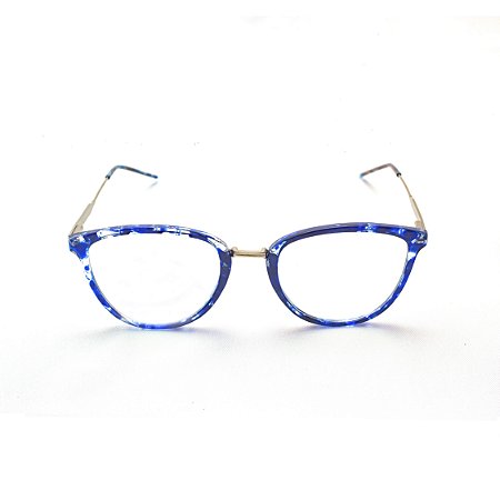 Armação para Óculos de Grau Feminino Azul Suzana