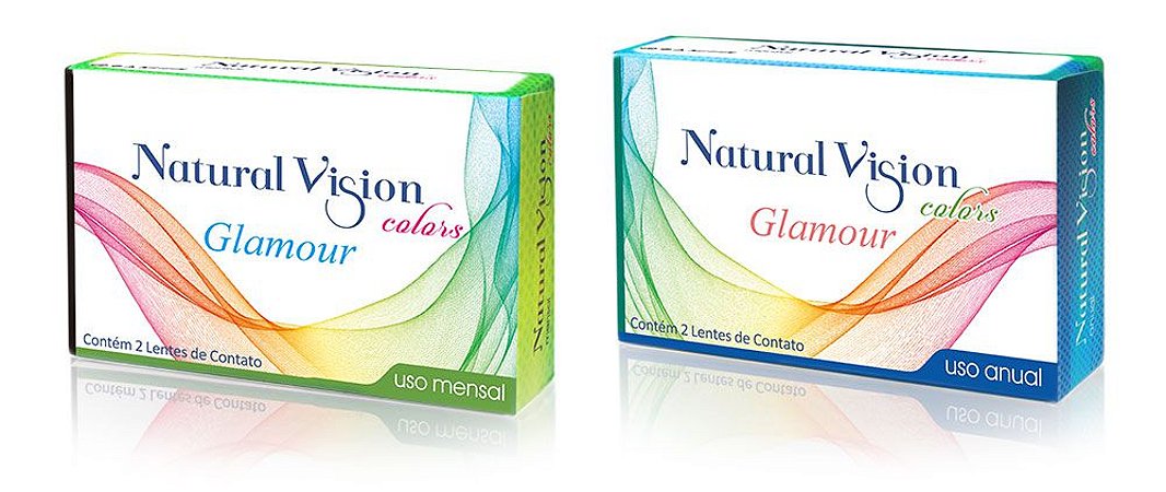 Lente de Contato Colorida Mensal Natural Vision Glamour