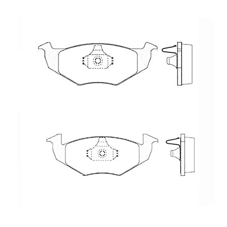 Pastilha Freio Gol/Parati/Saveiro/Voyage Dianteira Teves PD1100 FRAS-LE