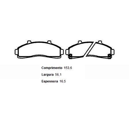 Pastilha de Freio Dianteiro Sistema Bosch Ranger Pickup - EcoPads ECO1229