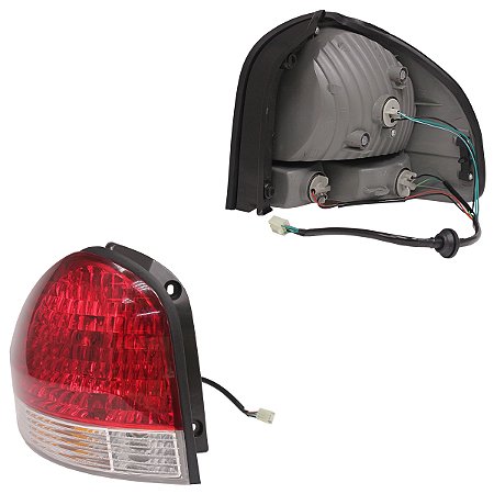 Lanterna Traseira Santa Fé 2005 A 2006 Bicolor Le