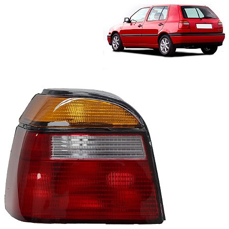 Lanterna Traseira Golf 1993 A 1998 Alemão Mexicano Tricolor Esquerda