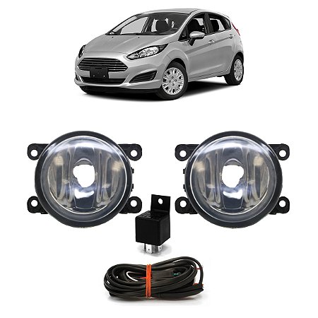 Kit Farol de Milha Fiesta 2011 A 2014 Botão Universal BR999398