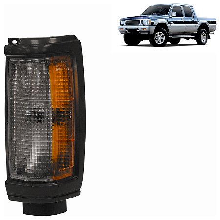 Pisca Seta Dianteira L200 1992 A 2003 Moldura Preta Cristal LE ZN11103