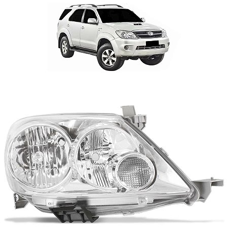 Farol Hilux Sw4 2005 A 2008 Máscara Cromada Importado ZN111109IMP