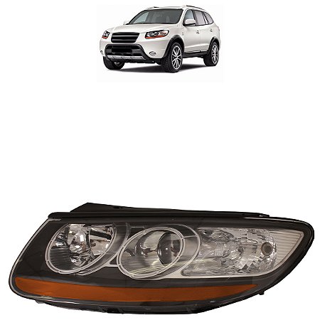Farol Santa Fé 2007 A 2012 Máscara Negra Pisca Âmbar LE ZN1111133