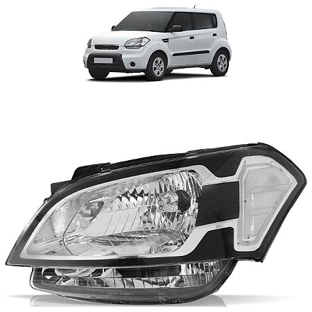 Farol Soul 2010 A 2012 Máscara Cromada LE ZN1111212