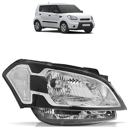 Farol Soul 2010 A 2012 Máscara Cromada LD ZN1111213