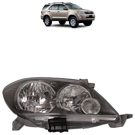 Farol Hilux Sw4 2005 A 2008 Máscara Negra ZN111216