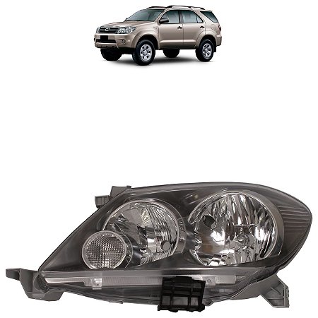 Farol Hilux Sw4 2005 A 2008 Máscara Negra ZN111217