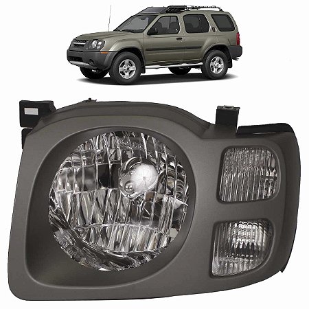 Farol Xterra 2002 A 2005 Moldura Cinza LE ZN1313003