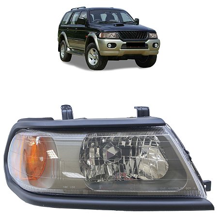 Farol Pajero Sport 2000 A 2003 Máscara Negra LD ZN1313014