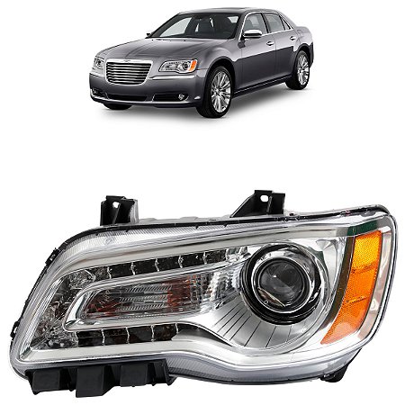 Farol Chrysler Daylight 300C 2011 A 2015 Cromada LED LE ZN1313413