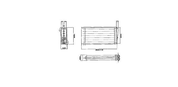 Radiador Do Ar Quente Escort / Verona / Logus