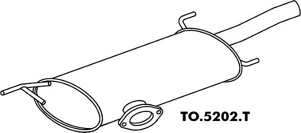 Silencioso Toyota Camry 96 Em Diante traseiro