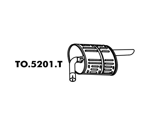 Silencioso Toyota Corolla 1.8 98 A 2002 Traseiro