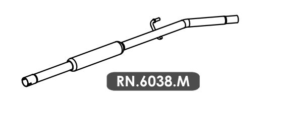 Silencioso Clio 1.0 16V 2013 A 2016 Intemediario