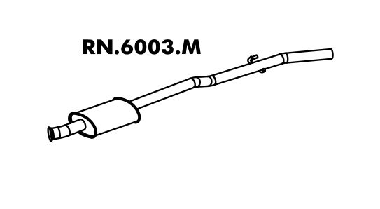 Silencioso Clio 1.6 8V Hatch 95 A 98 Intermediario