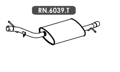 Silencioso Duster Oroch 2.0 16V 2015 Em Diante Traseiro