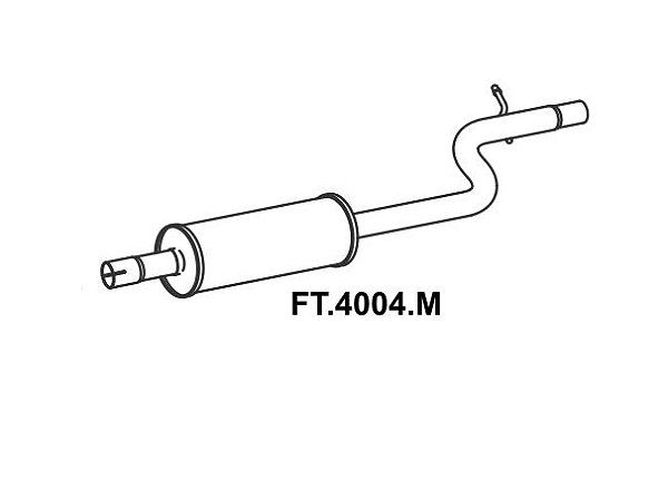 Silencioso Doblo Cargo 1.3 Mpi 16V Fire Gs 2001 A 200 Intermediario