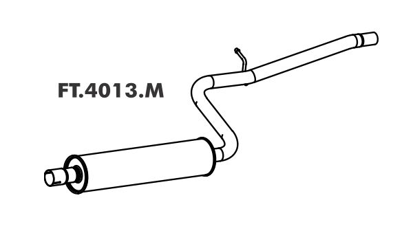 Silencioso Doblo 1.8 16V / 1.8 8V 2011 Em Diante E.Torq Intermediario