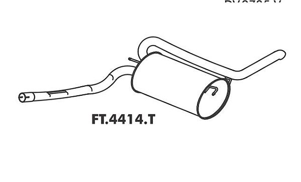 Silencioso Fiorino 1.4 Evo 2013 Em Diante Traseiro