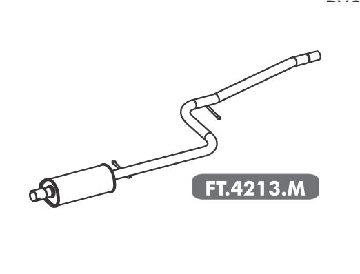Silencioso Fiorino 1.4 Evo 2013 Em Diante Intermediario