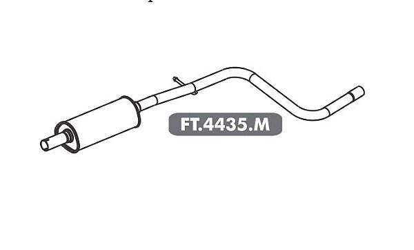 Silencioso Pálio 1.0 / 1.4 Evo 2012 A 2017 Intermediario