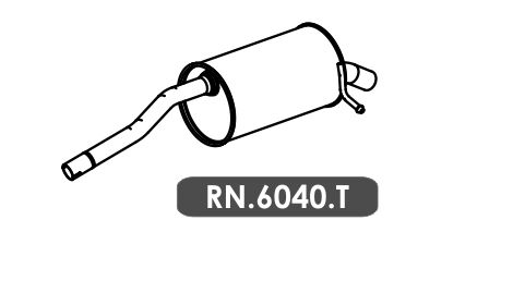 Silencioso Logan 1.0 16V Gii 2014 A 2016 Traseiro