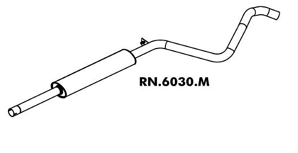 Silencioso Mégane / Grand Tour 2.0 16V 2007 A 2012 Intermediario