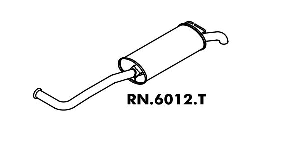 Silencioso Renault Rt 19 1.8 Sedan/ Hatch 4P 94 A 98 8V ? Rn 19 1.6 Hatch 2/4 P 94 A 98 8V Traseiro